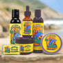 Collection of Skully's beard care products