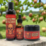 Skully's Autumn Reserve beard care products including wash, oil, and conditioning butter