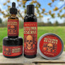 Skully's Autumn Reserve beard care product set including oil, wash, and balm