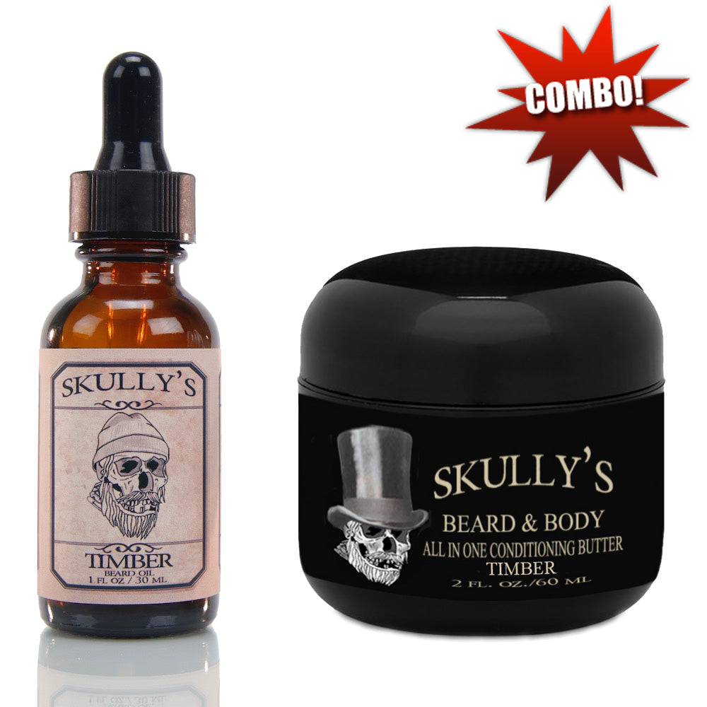 Beard Oil & Beard Butter Combo Pack Skully's Beard Oil Skully's Ctz