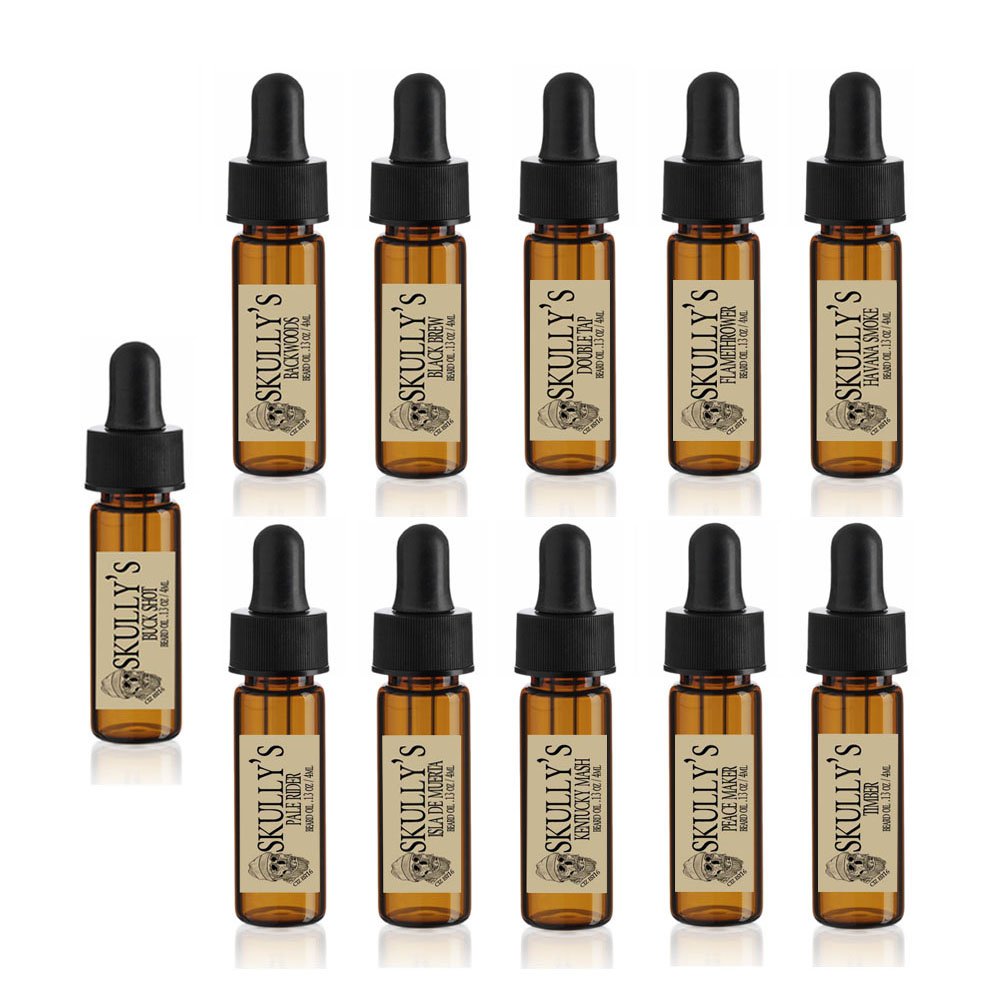 Beard Oil Sample & Travel Pack - Skully's Beard Oil Beard Oil Sample & Travel Pack - Skully's Beard Oil