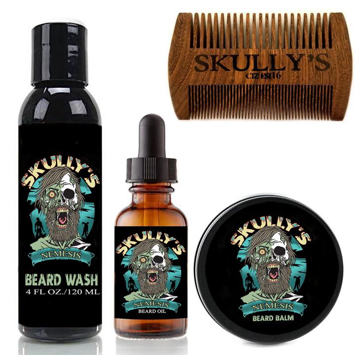 Nemesis Beard Care KitBeards Never Die Collection Skullys Beard Oil