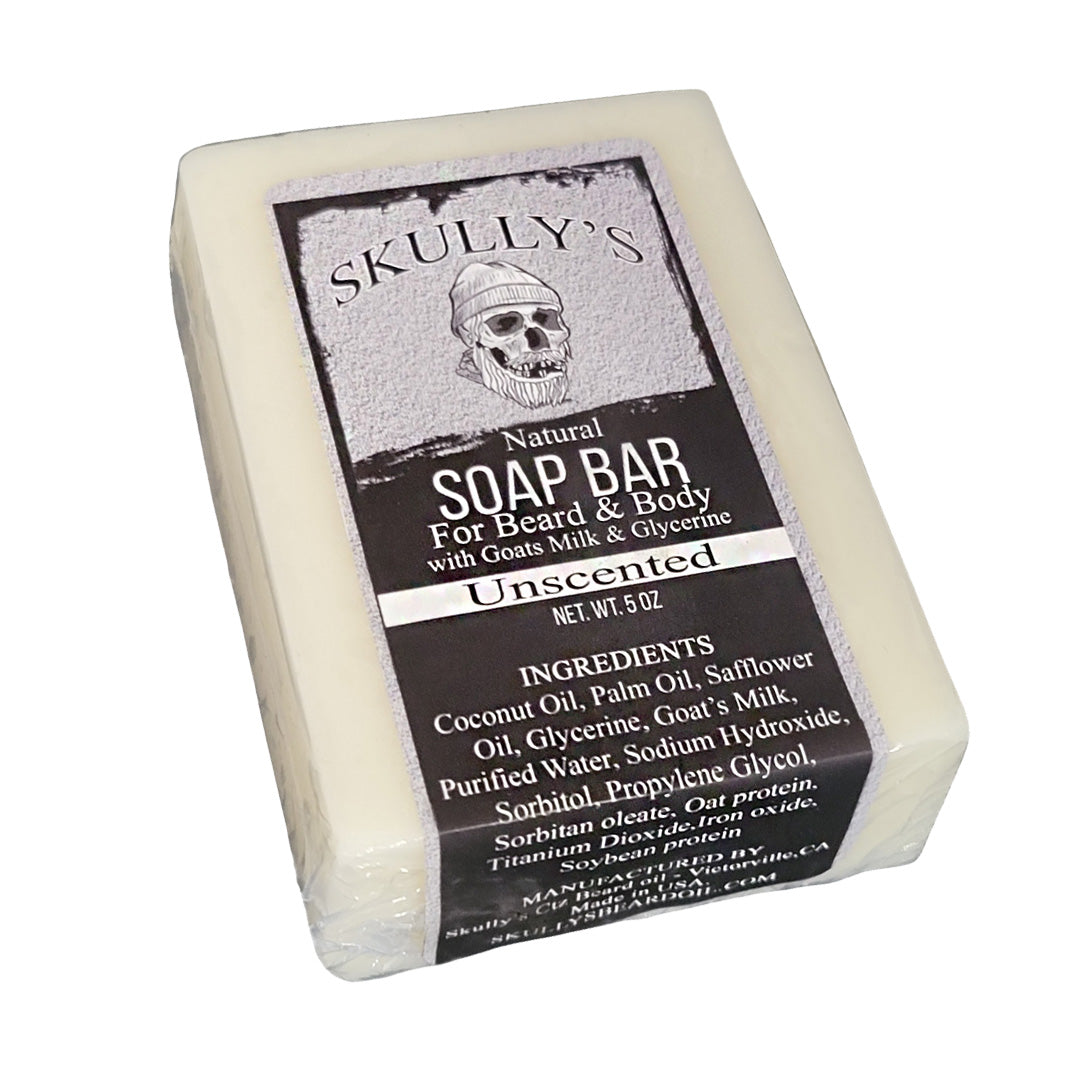 Skully's Beard & Body Natural Bar Soap(Unscented)