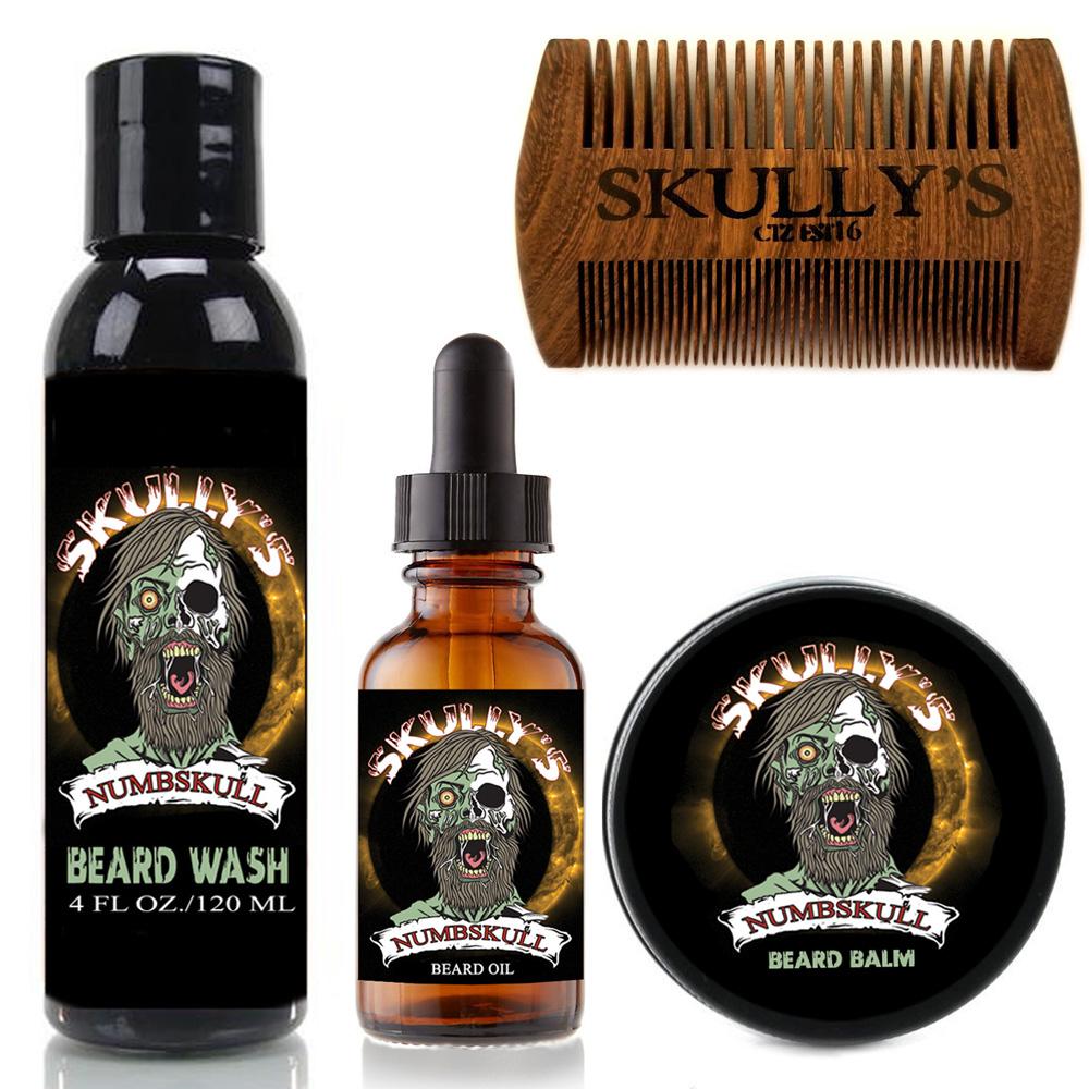 Numbskull Beard Care Kit Beard Gift Kits Skully's Beard Oil