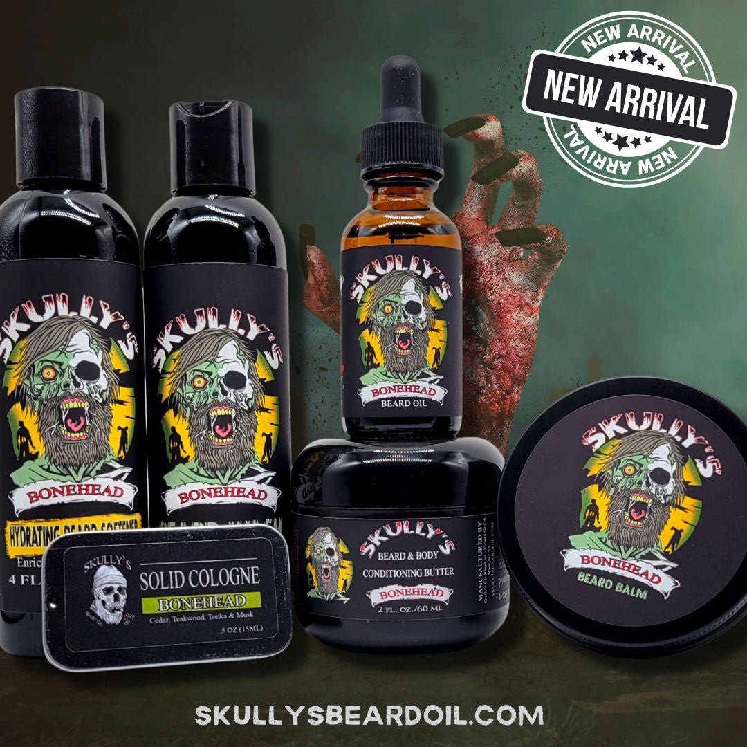 New Bonehead Men's Grooming Fragrance! Skully's Beard Oil Skully's