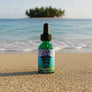 Skully's Marooned Beard Oil bottle with dropper on a white background