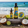 Skully's Limited Edition Shark Bait products including a bottle, a jar, and a dropper on a white background.