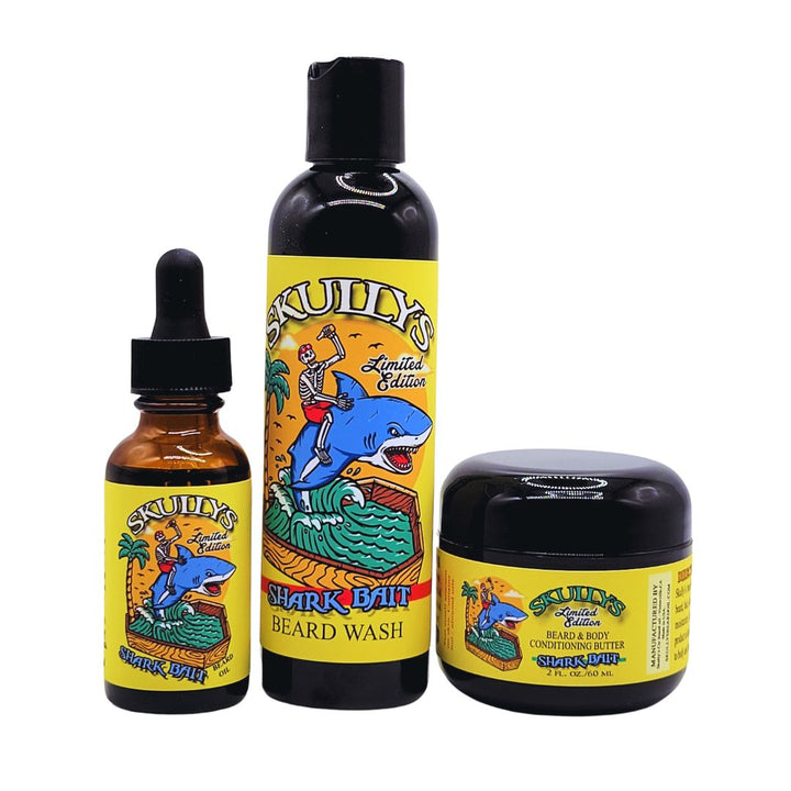 Shark Bait Beard oil, Beard wash & Beard butter combo pack (Limited Edition) Only Available Until Sept. 8th