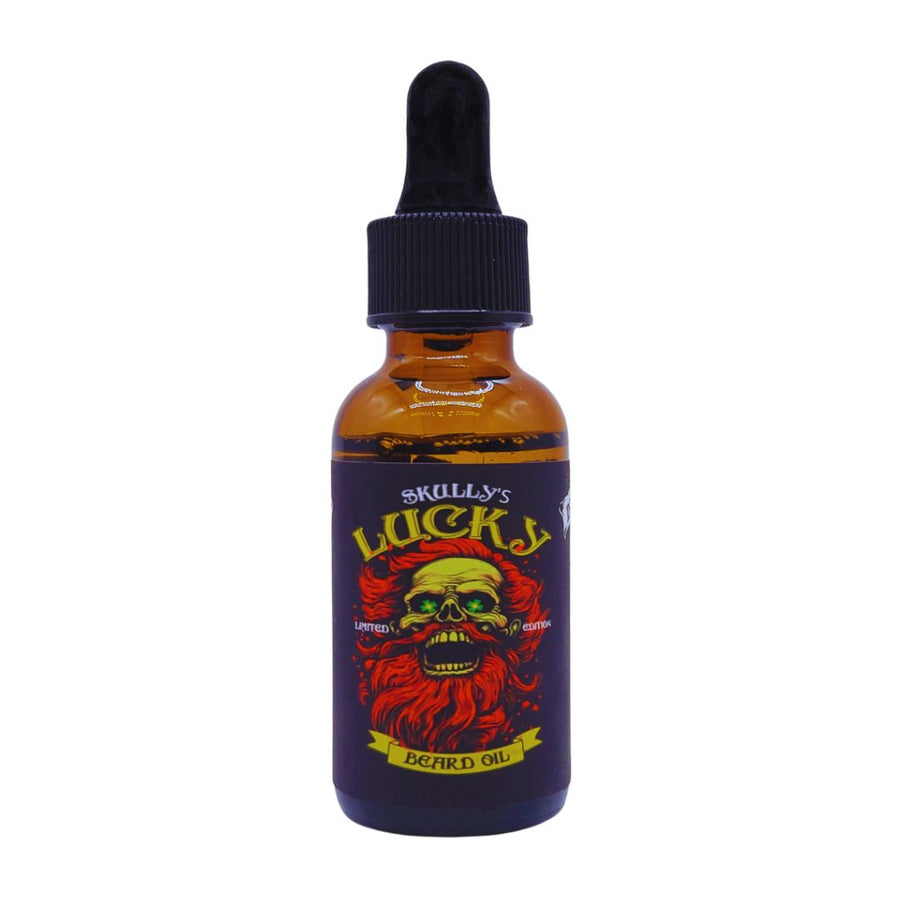 Lucky Seasonal Limited Edition Beard oil 1 oz. Available until 4/1, redwood, red grapefruit, amber, saffron cologne
