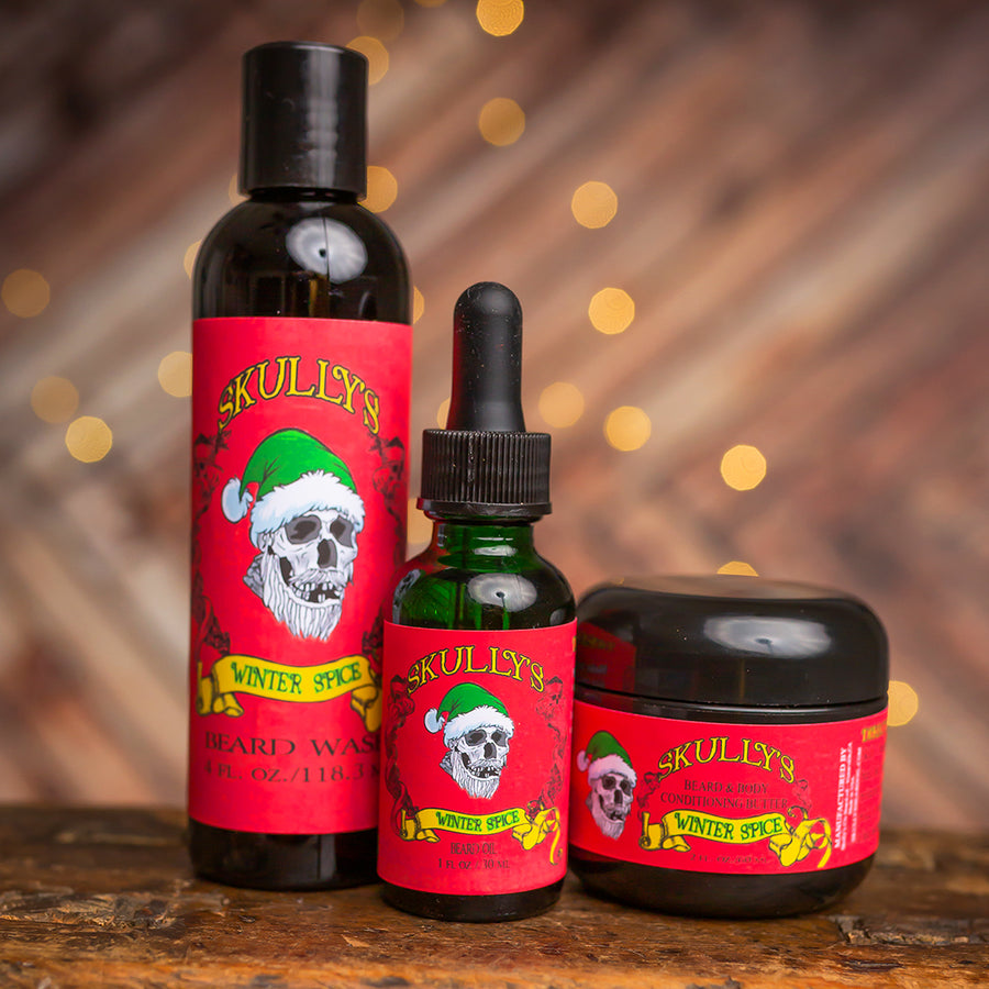 Winter Spice Limited Edition Beard oil, Beard wash & Beard butter Combo Pack - Available Until 1/15