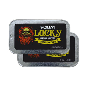 Lucky Seasonal Limited Edition Solid Cologne .5 oz. - 2 Pack. redwood, grapefruit, saffron, amber cologne