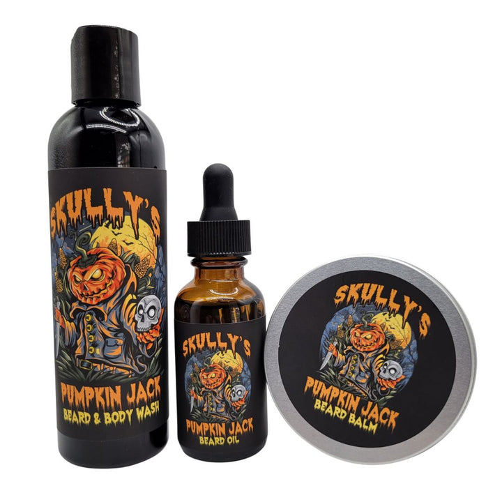 Pumpkin Jack Beard oil, Beard Wash & Beard Balm Combo Pack ( Seasonal Limited Edition) Available Until 11/15