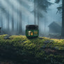 Skully's Ember Pine beard and body conditioning butter jar with black lid on a white background