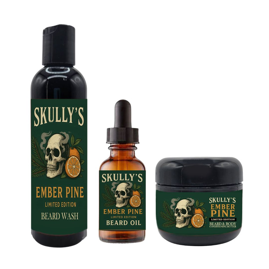 Ember Pine Limited Edition Beard oil, Beard wash & Beard Butter Combo Pack