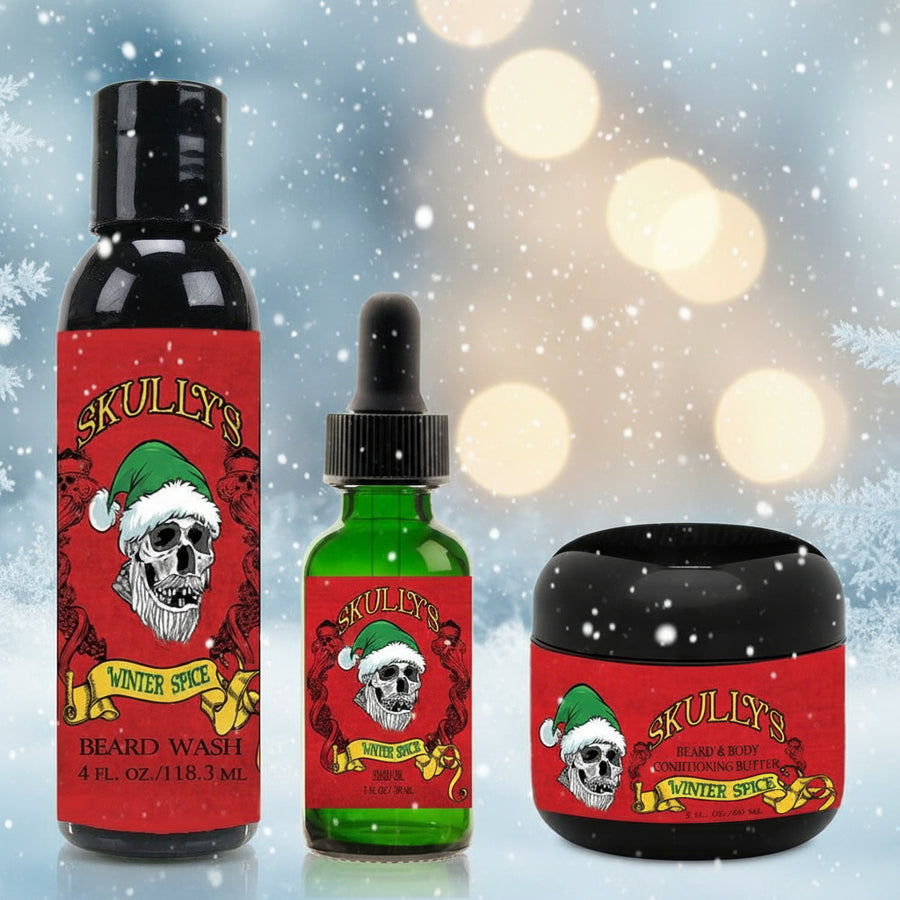 Winter Spice Limited Edition Beard oil, Beard wash & Beard butter Combo Pack - Available Until 1/15