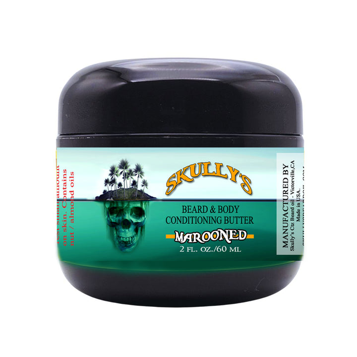 "Marooned" (Summer Limited Edition) Beard & Body Conditioning Butter 2 oz. Available until Sept. 8th.