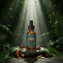 Skully's Savage beard oil bottle on a white background