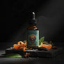 Skully's Savage beard oil bottle on a white background