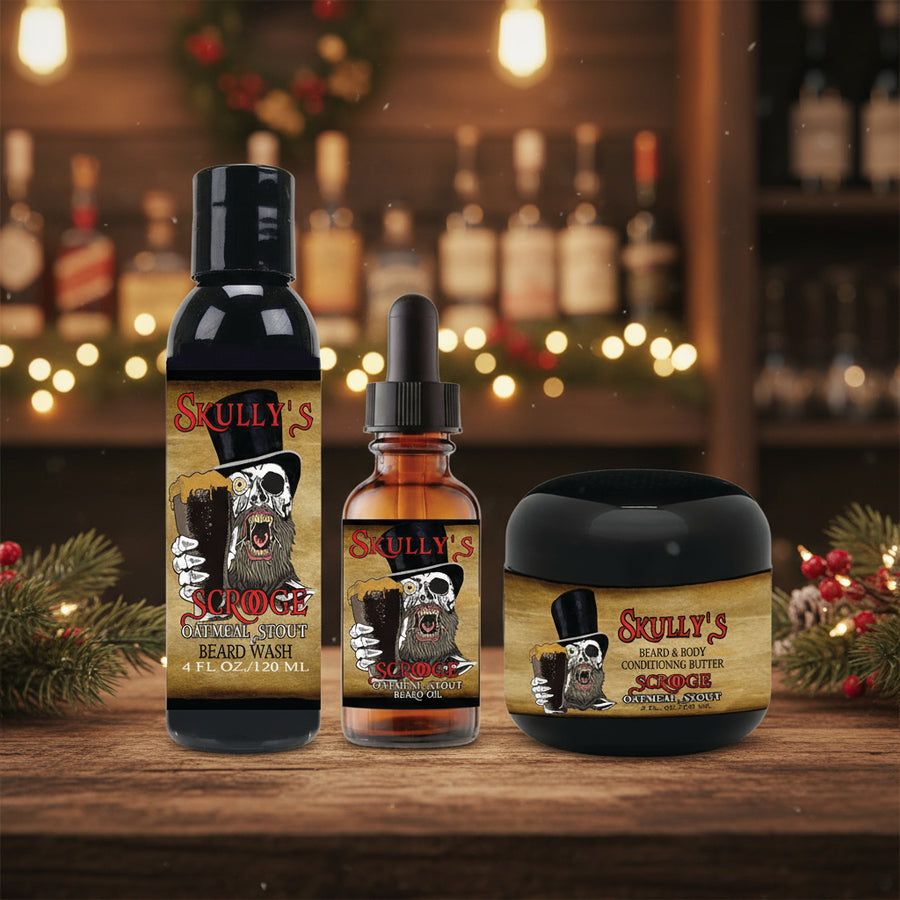 Scrooge Limited Edition Beard oil, Beard wash & Beard Butter Combo Pack - Available Until 1/15
