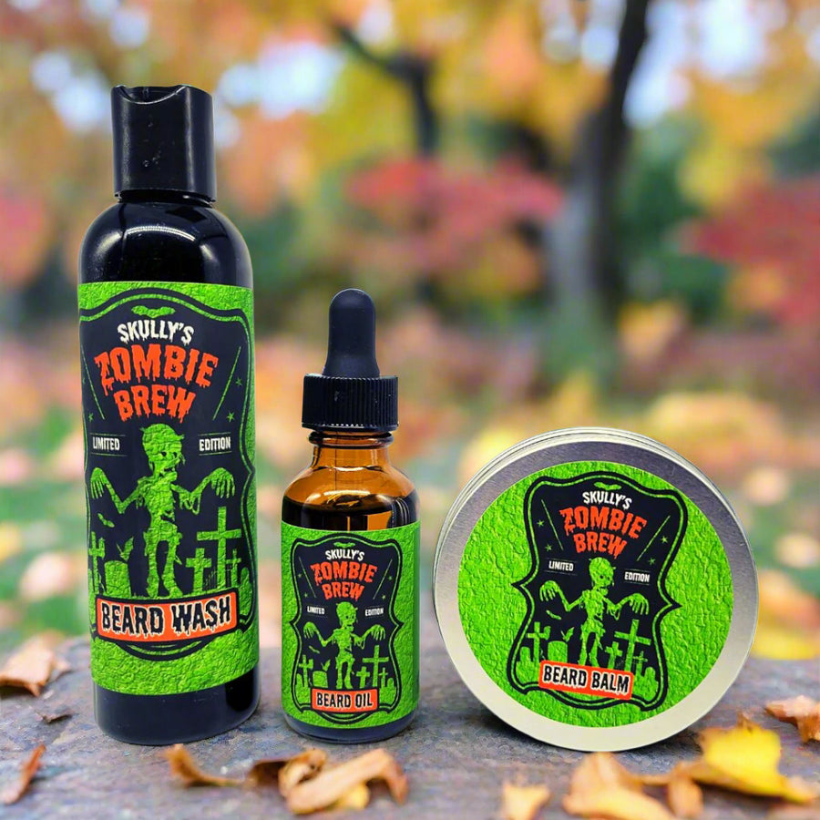 Zombie Brew Beard oil, Beard wash & Beard balm Combo Pack (Seasonal Limited Edition) Available Until 11/15