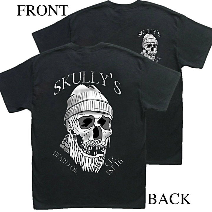 Skullys beard oil T Shirt, beard t shirt, skull t shirt, tees, skull shirt, beard shirt