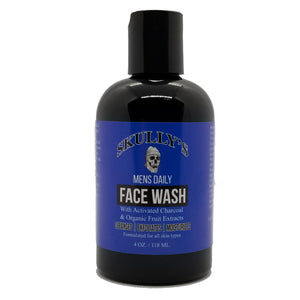 Mens Daily Face Wash with Activated Charcoal