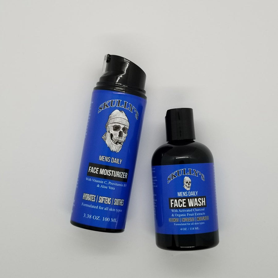 Mens Daily Face Care Combo Pack by Skully's Beard Oil