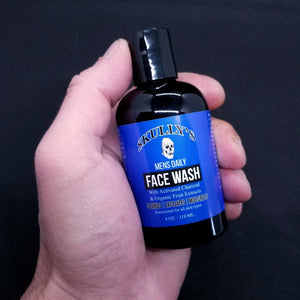 Mens Daily Face Wash with Activated Charcoal by Skully's Beard Oil
