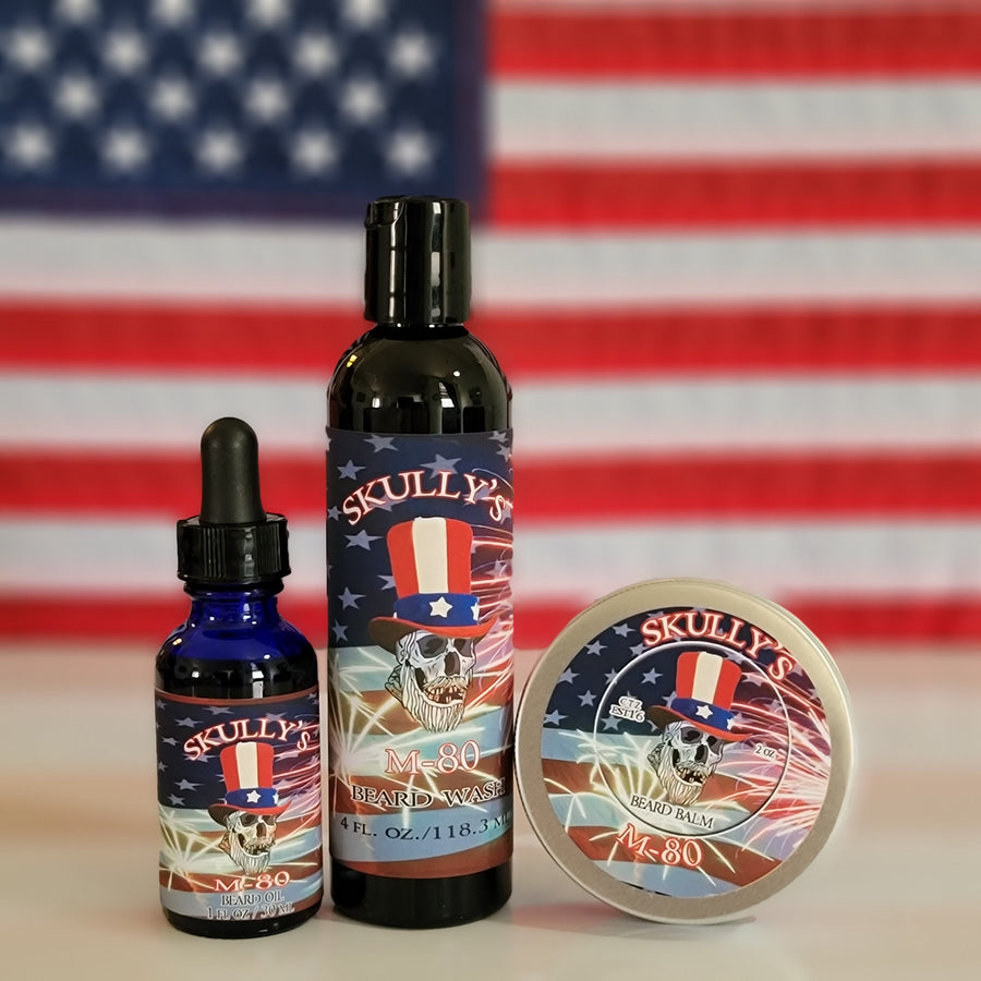 M-80 Beard oil, Beard Wash & Beard Balm Combo Pack ( Limited Edition) Only Available Until July 5th