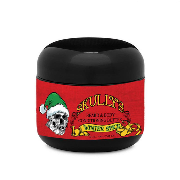 Winter Spice (Holiday Limited Edition) Beard & Body Conditioning Butter 2 oz. Available until December 31st, beard butter by Skullys Beard Oil