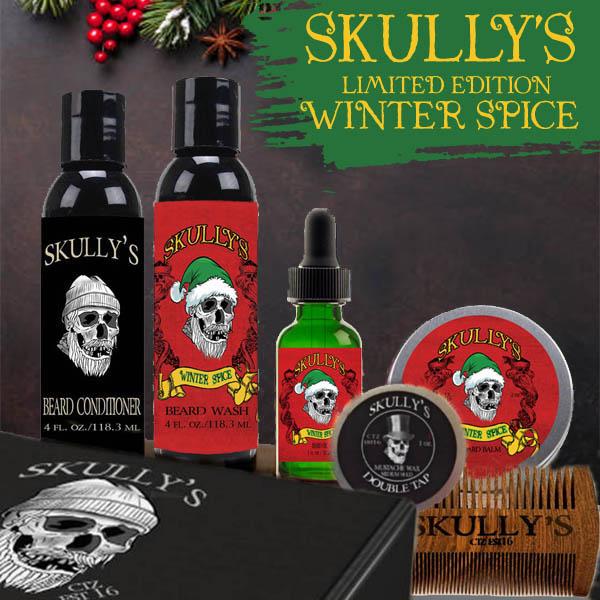 Winter Spice Ultimate Beard Care Kit (Halloween Limited Edition) , best beard oil by skullys beard oil