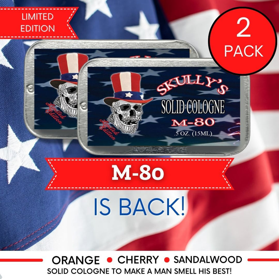 M-80 Seasonal Limited Edition Solid Cologne .5 oz. - 2 Pack