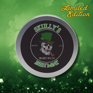 Irish Mint chocolate and mint beard balm by skullys beard oil