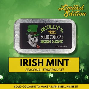 Irish Mint st patricks day chocolate and mint solid cologne by skullys beard oil