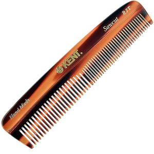 Kent R7T The Apsley Fine Tooth / Wide Tooth Comb for Beard Care and Mustache