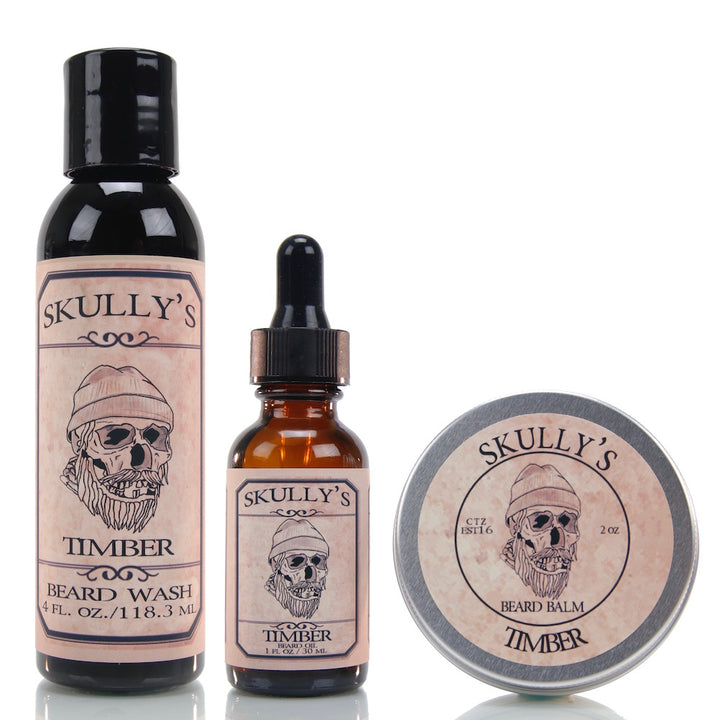 Beard Oil, Beard Balm & Beard Wash Combo Pack ( Your choice of scent) - Skully's Ctz Beard Oil