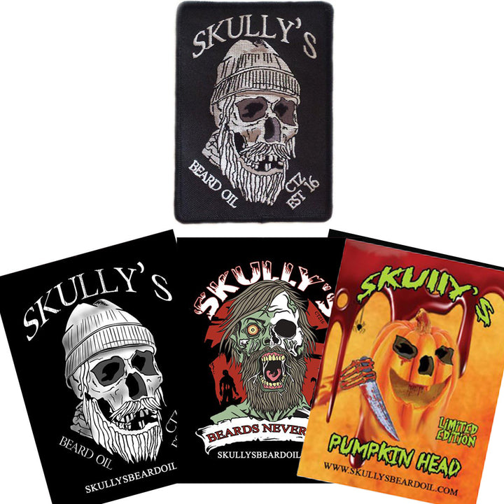 Skully's Patch & Sticker 3 Pack