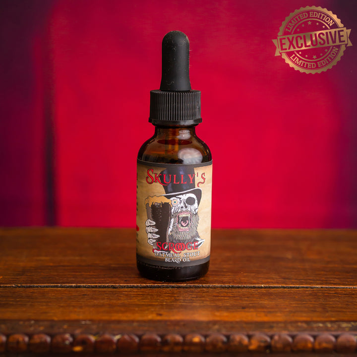 Scrooge Seasonal Limited Edition Beard Oil 1 oz. Only Available Until January 15th, 2020 by Skully's Beard Oil