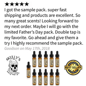 Beard Oil Sample & Travel Pack - Skully's Beard Oil Beard Oil Sample & Travel Pack - Skully's Beard Oil