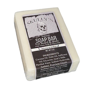Skully’s Beard & Body goats milk Natural Bar Soap - Unscented