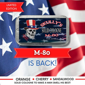 M-80 Seasonal Limited Edition Solid Cologne .5 oz.