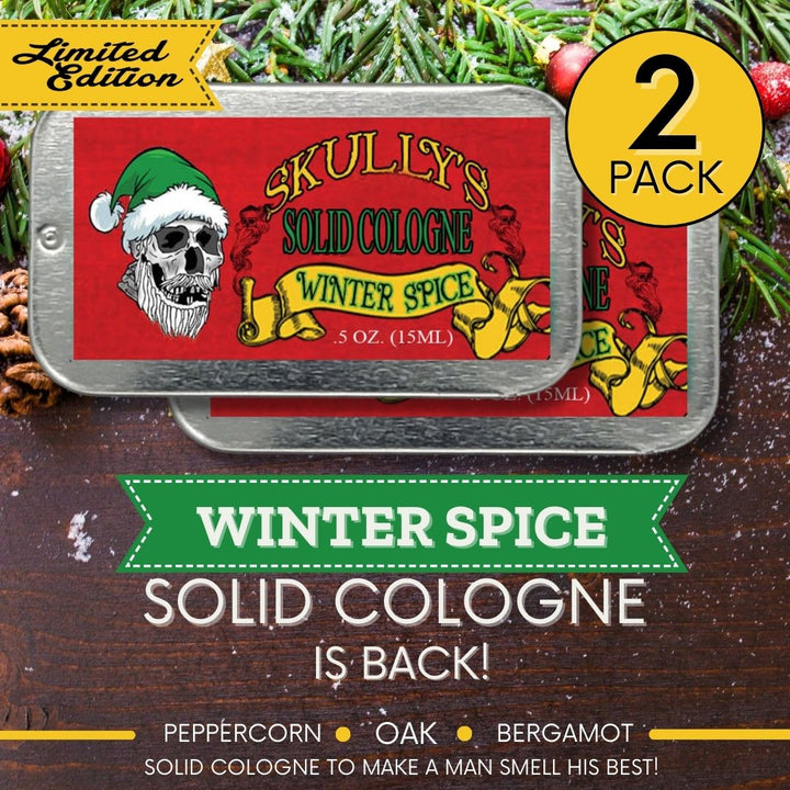 Winter Spice Solid Cologne - Limited Edition 2 Pack