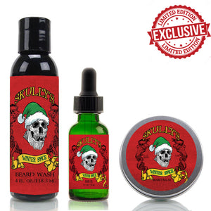"Winter Spice" Combo Pack (Holiday Limited Edition) Available Until Dec. 31st by Skullys Beard Oil.