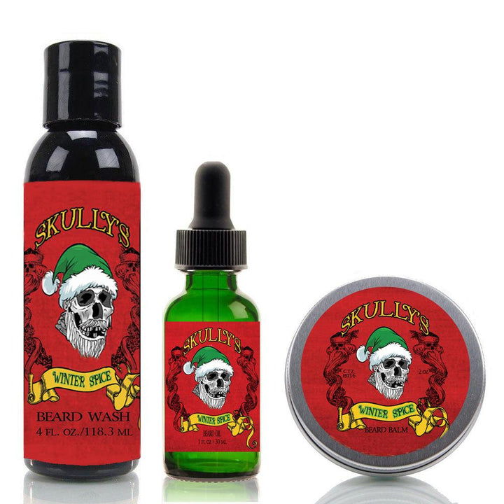 "Winter Spice" Combo Pack (Holiday Limited Edition) Available Until Dec. 31st by Skullys Beard Oil.