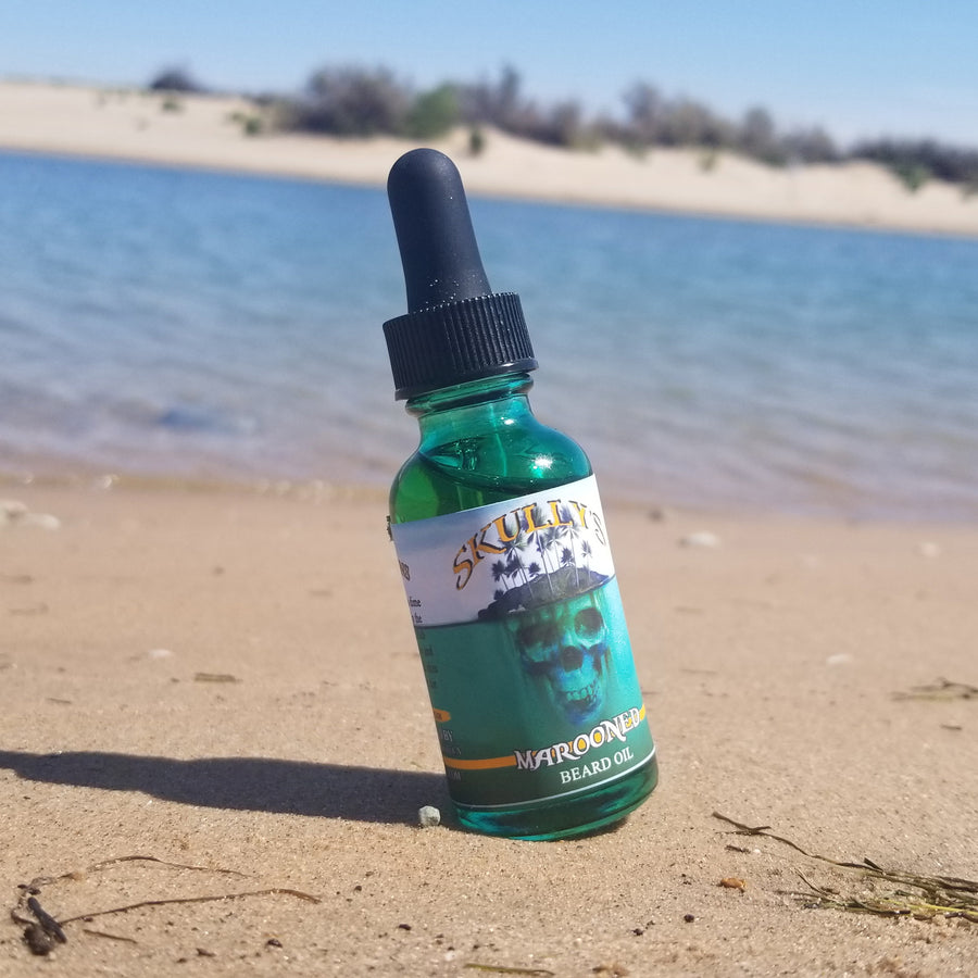 "Marooned" (Summer Limited Edition) Beard Oil 1 oz. - Only Available Until Sept. 8th by Skullys ctz beard oil
