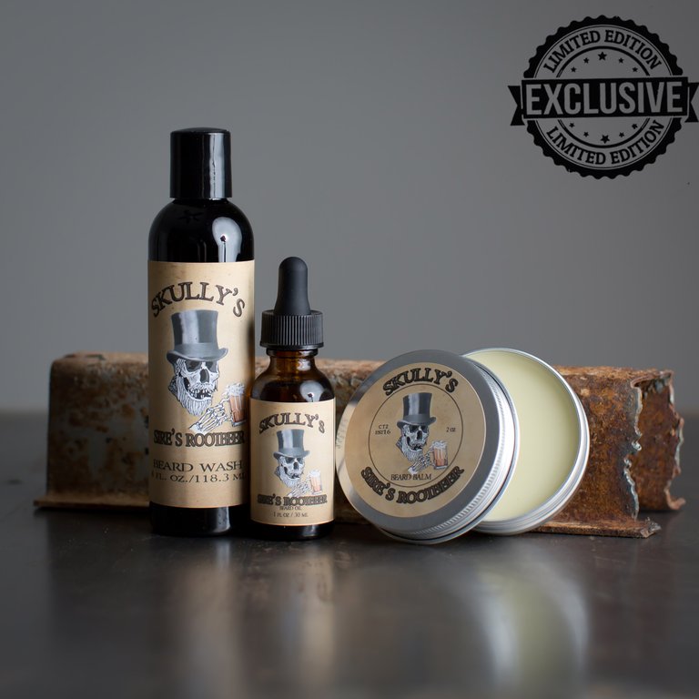 Sires Root Beer Beard oil, Beard Wash & Beard Balm Combo Pack ( Limited Edition) Only Available Until June 18th - Skully's Ctz Beard Oil