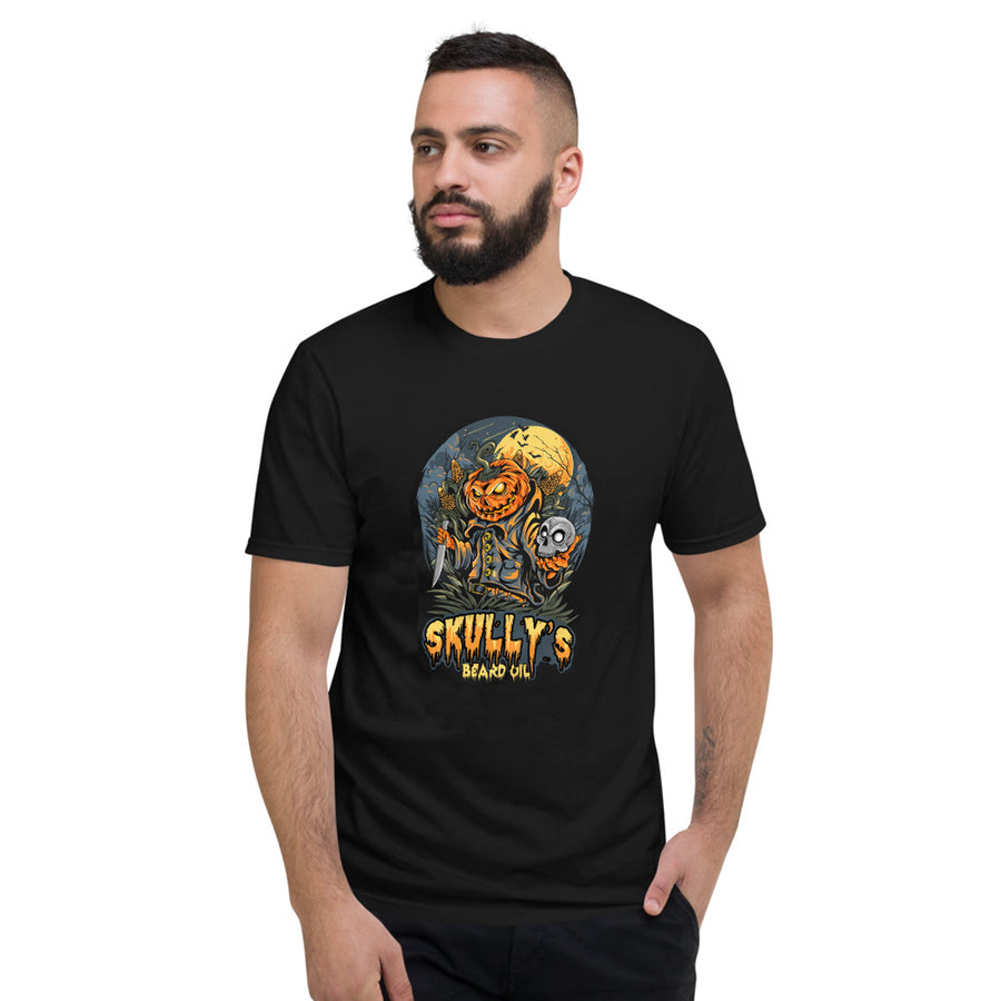 Halloween tshirt, pumpkin head tshirt, halloween shirt, by skullys beard oil