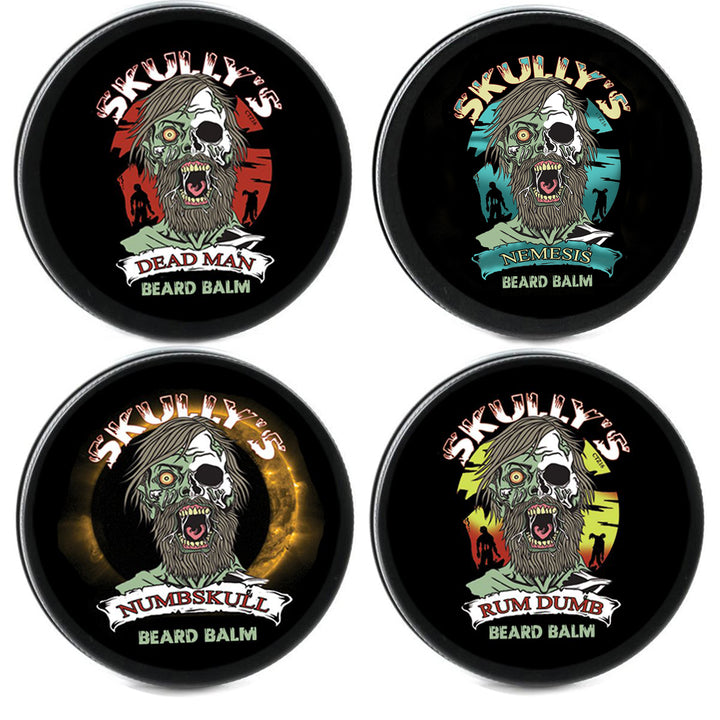 Skully's Beards Never Die Beard Balm Collection - 4 Pack